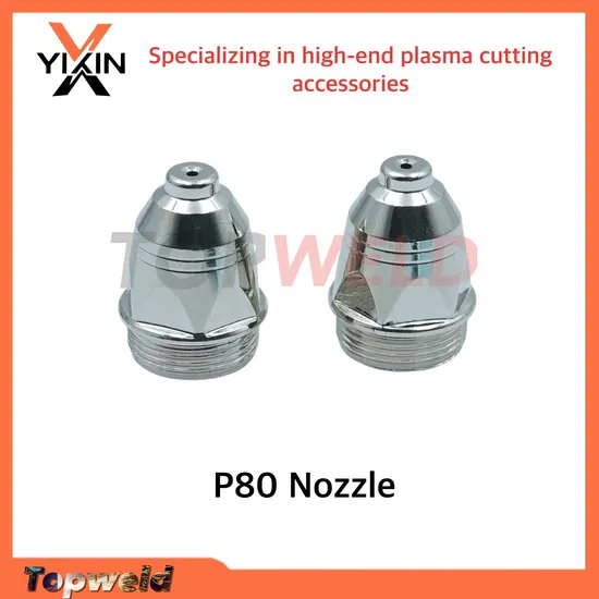 Plasma Cutter Torch P80 Tips Kit Electrodes Nozzle Tips for P80 Plasma Cutting Tet-01809/Tet-02033
