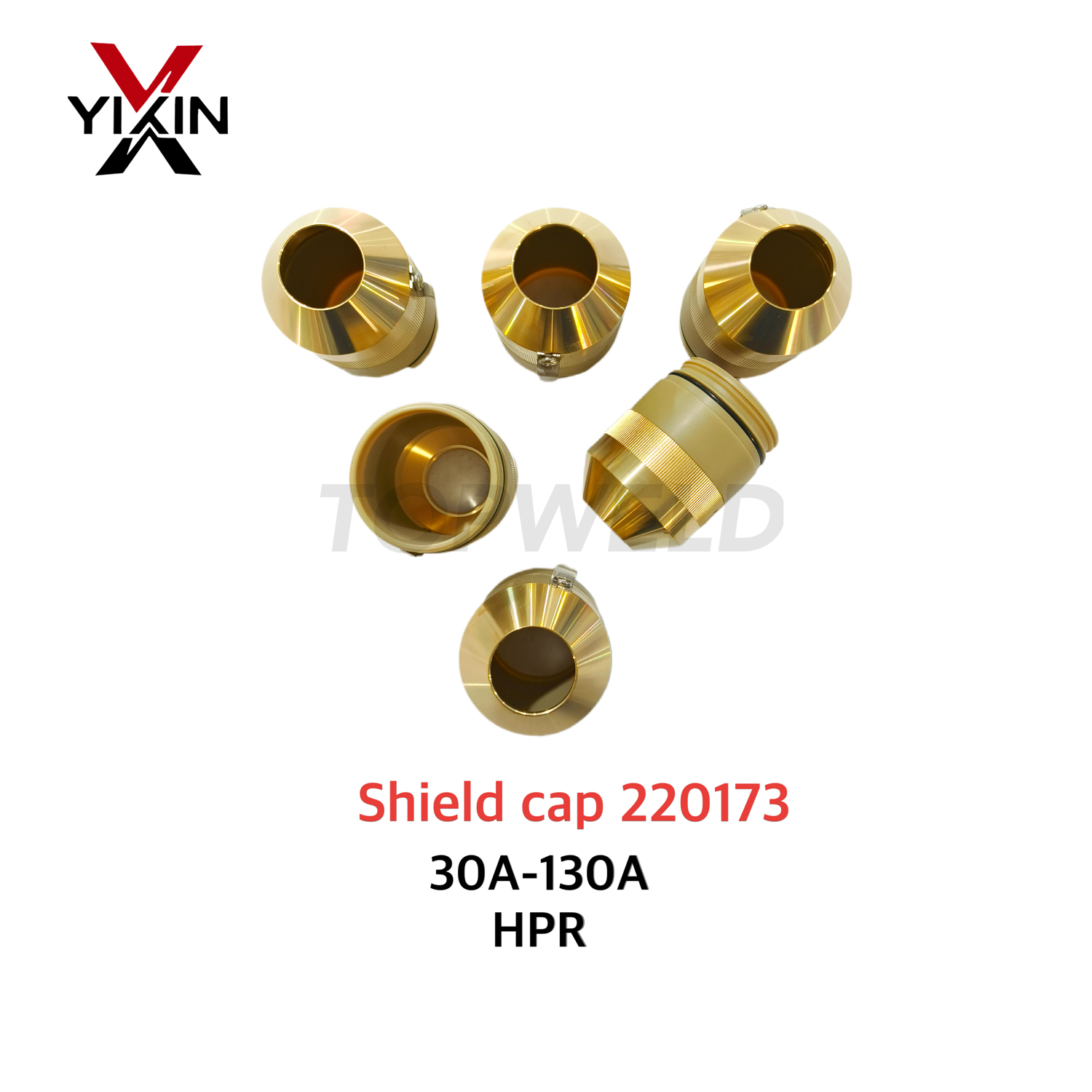 220173 Shield Cap 30A-130A for Hpr130/260 Series Plasma Cutting Torch in Stock