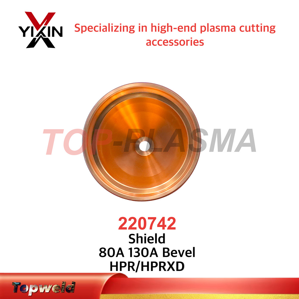 High-Quality Imported Copper Plasma Cutter Shield 220742 Hpr Plasma Consumables 130A
