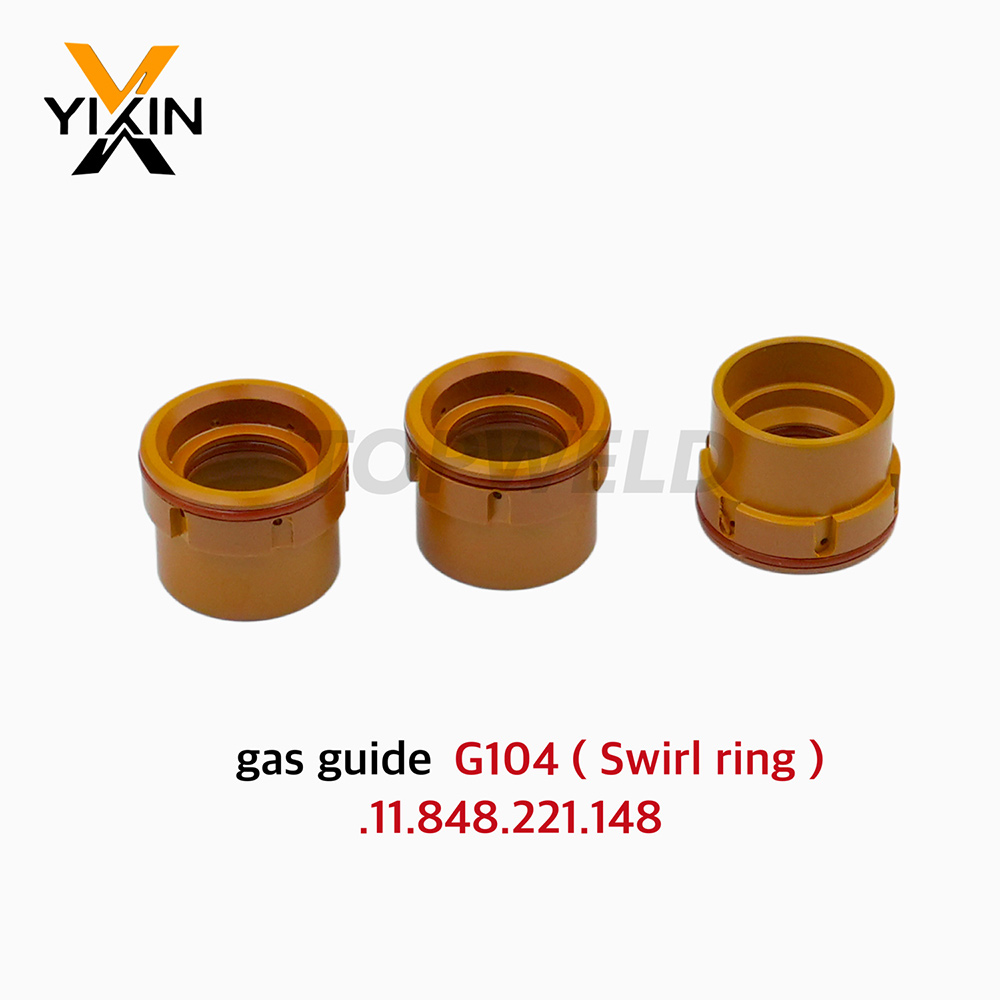Long Service Life G104 Gas Guide 11.848.221.148 for Kjellberg Plasma Cutting Torch Consumables Swirl Ring