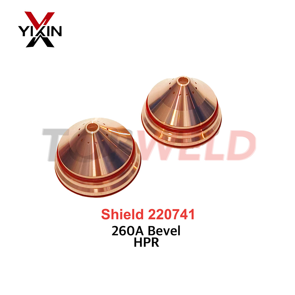 Plasma Cutting Torch Consumables Shield 220741 for Hpr 400xd Steel/Stainless Steel