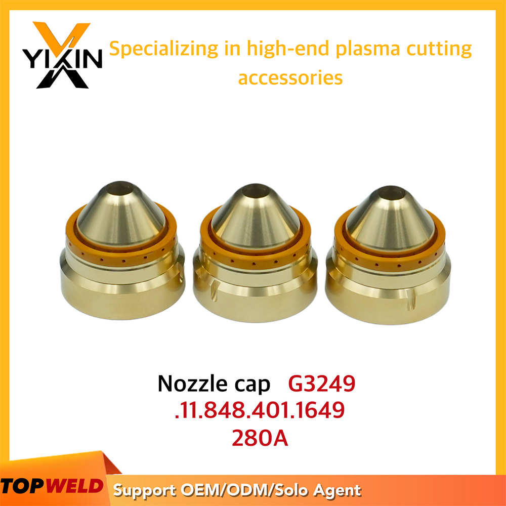 img of G3249 Nozzle Cap. 11.848.401.1649 for Hifocus Kjellberg Plasma Cutting Torch Consumables