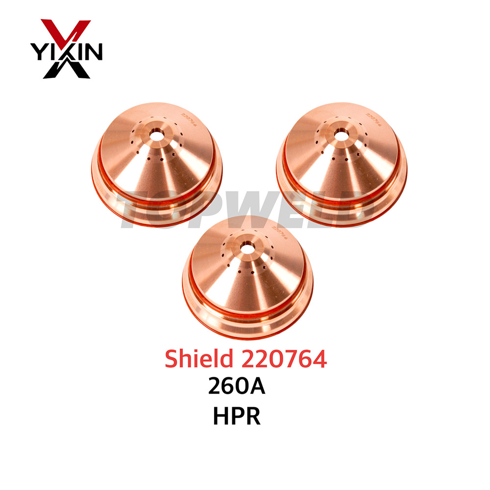 Top Quality Plasma Cutter 220764 Shield Cap 260A for Hpr800/400/260/130xd Plasma Torch Consumables