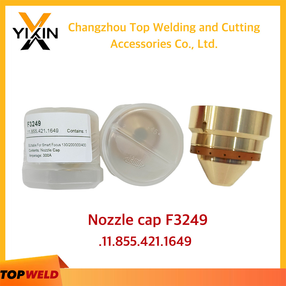 img of Kjellberg F3249 F3219 F3209 F3229 Nozzle Cap. 11.855.421.1649 Shield Cap for Smart Focus 400 Plasma Cutting Machine Consumables