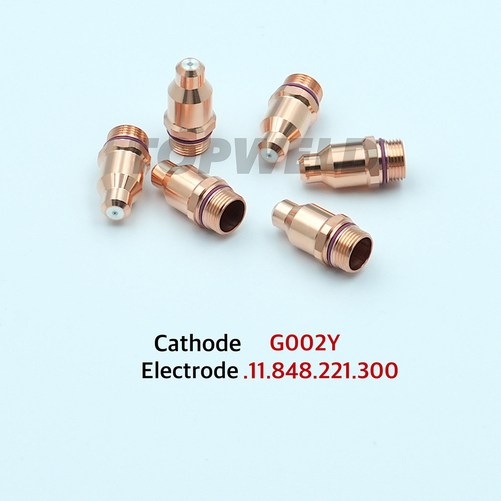 Durable G002y Silver Electrode for Kjellberg Plasma Consumables with Ref. 11.848.221.300