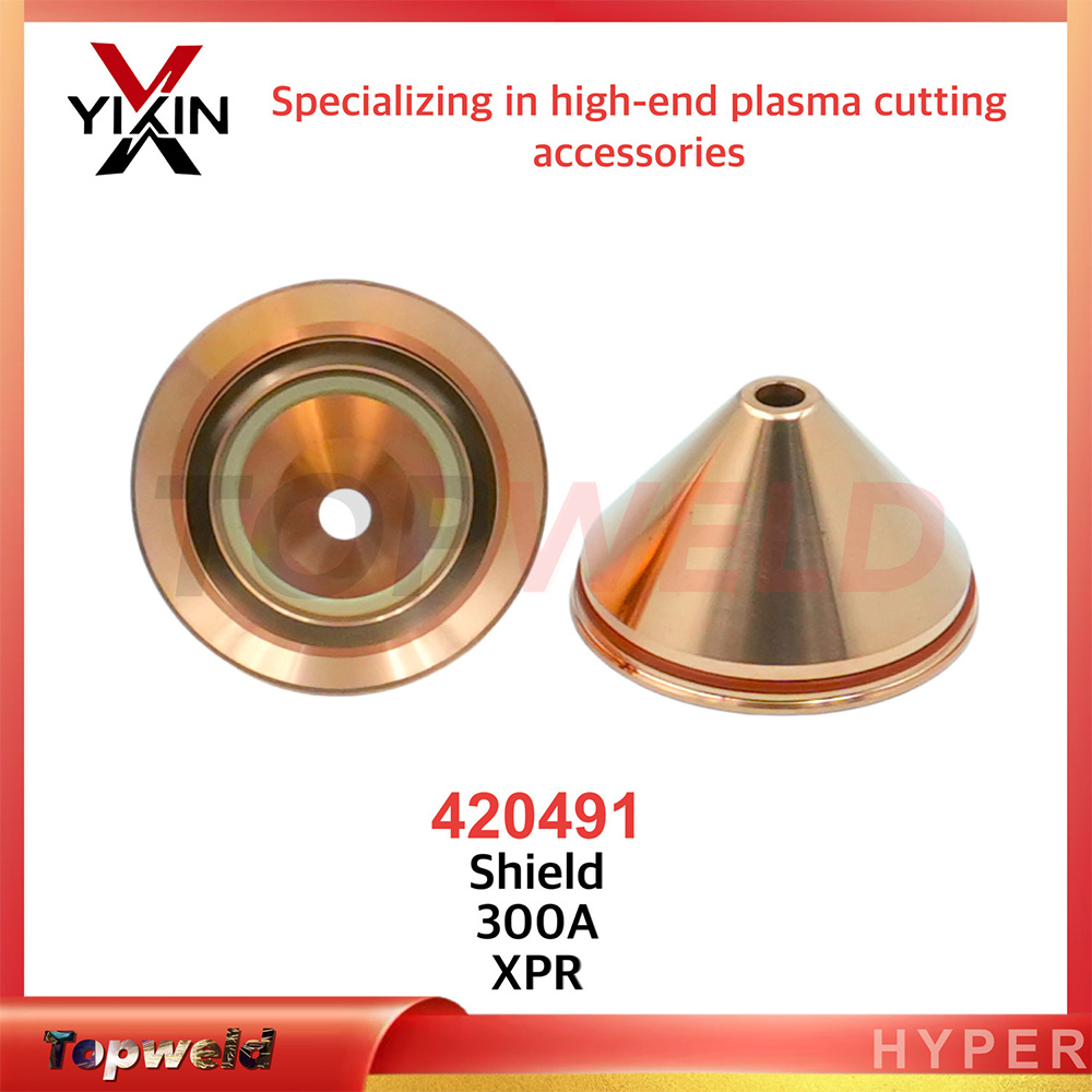 Top-Grade 420491 Shield Assembly 300 AMPS Mild Steel for Xpr Plasma Cutting Consumables