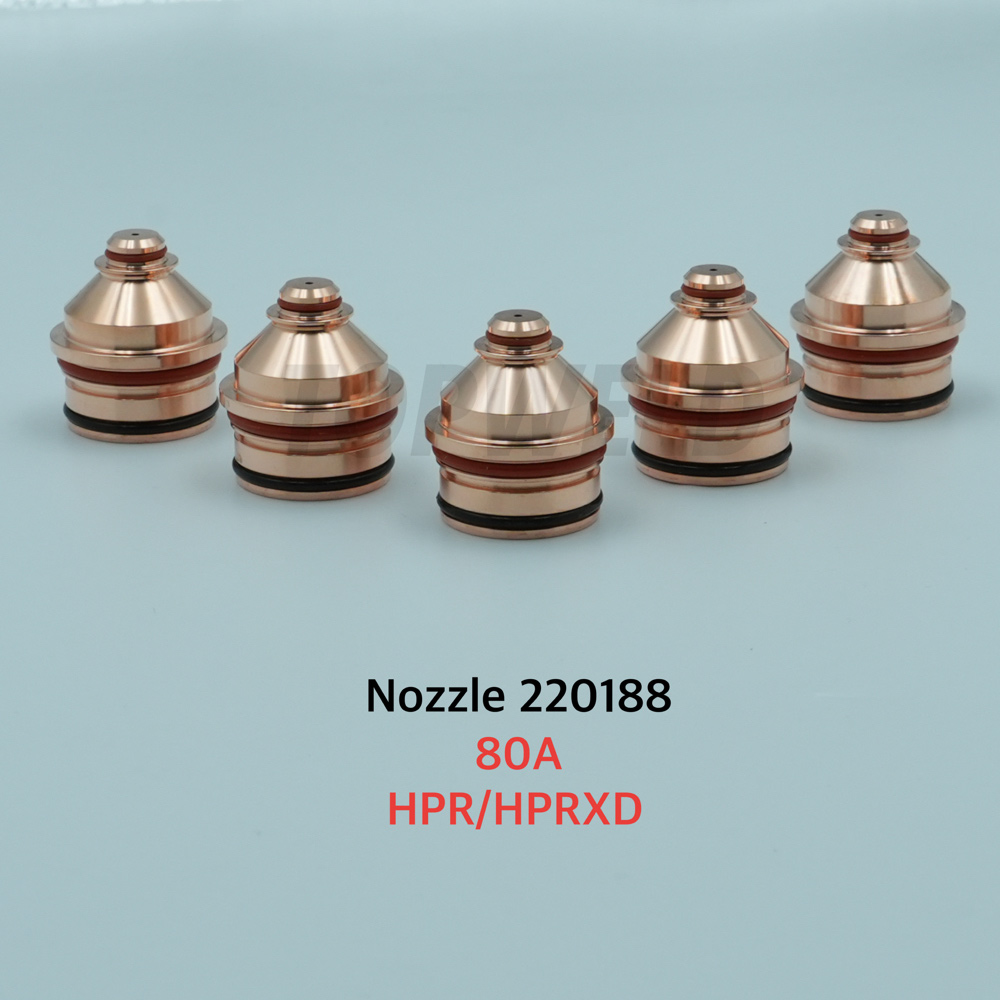 80 AMP 220188 Nozzle and Tips for CNC Plasma Cutting