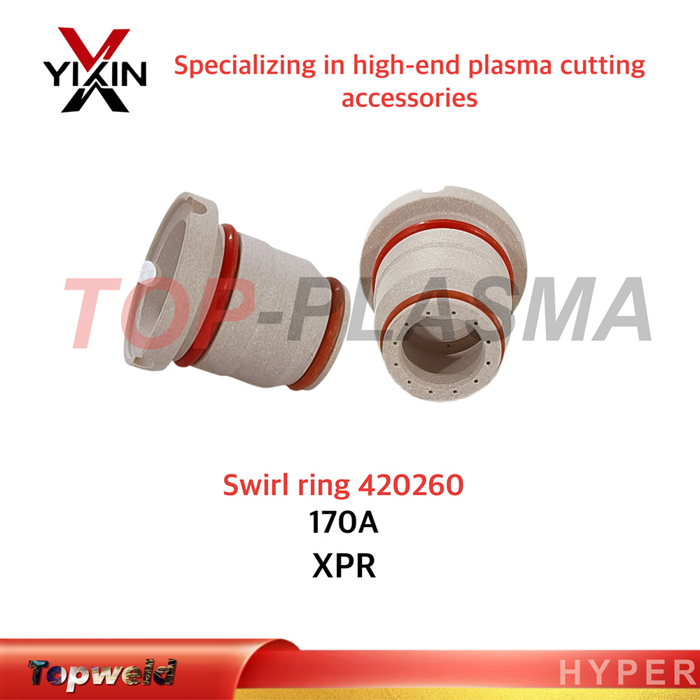 420407 Swirl Ring: Xpr 30 AMPS Mild Steel Clockwise