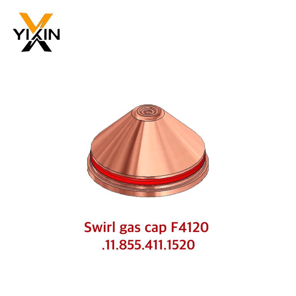 F4120 F4020 Swirl Gas Cap. 11.855.411.1520 for Kjellberg Plasma Cutting Torch Consumables 35A 60A Shield Cap