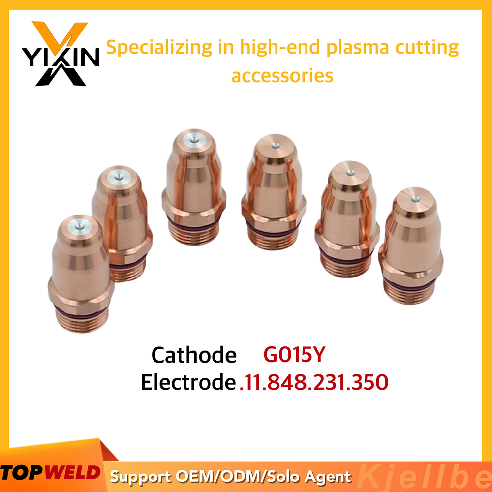 Topweld Electrode G015y Kathode. 11.848.231.350 for Kjellberg Plasma Cutting Torch Consumables