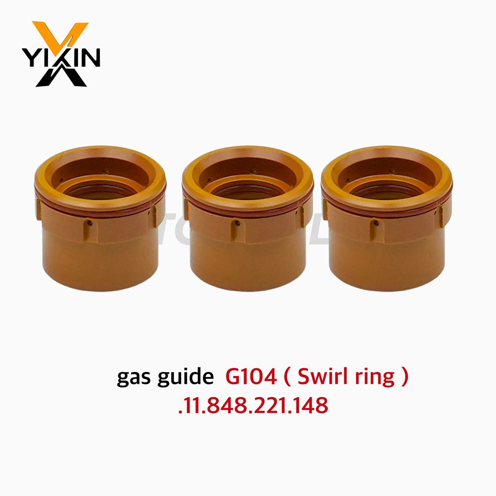 Long Service Life G104 Gas Guide 11.848.221.148 for Kjellberg Plasma Cutting Torch Consumables Swirl Ring