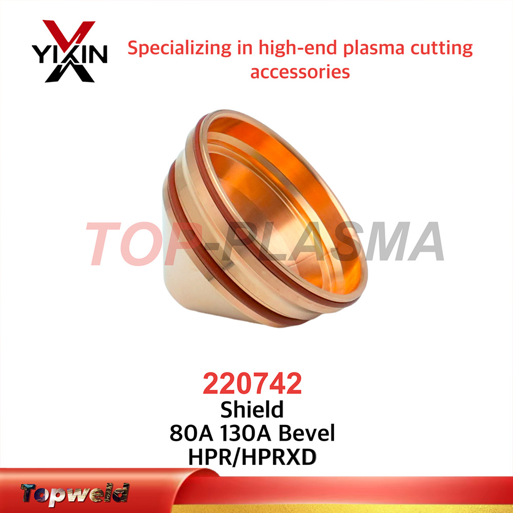 High-Quality Imported Copper Plasma Cutter Shield 220742 Hpr Plasma Consumables 130A