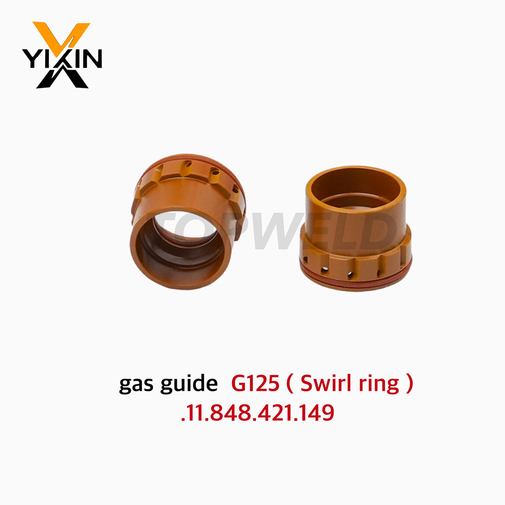 Topweld Gas Guide G125 Swirl Ring. 11.848.421.149 for Kjellberg Plasma Cutting Torch Consumables