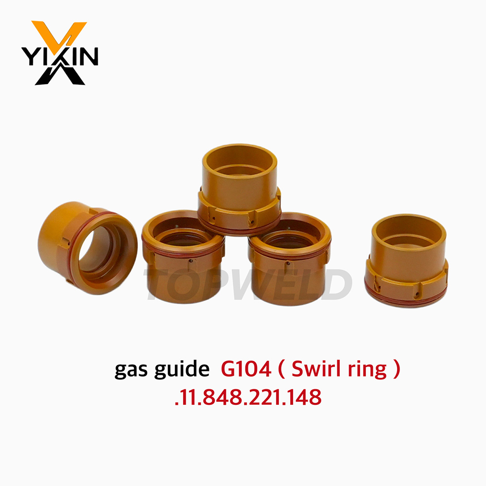 Long Service Life G104 Gas Guide 11.848.221.148 for Kjellberg Plasma Cutting Torch Consumables Swirl Ring