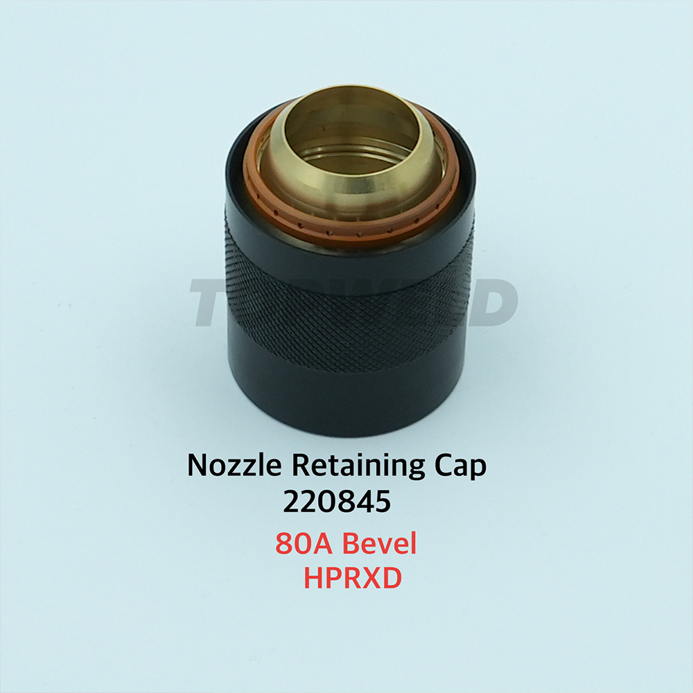Factory Supply 220845 Nozzle Retaining Cap 80A Bevel for Hpr130 Hpr260