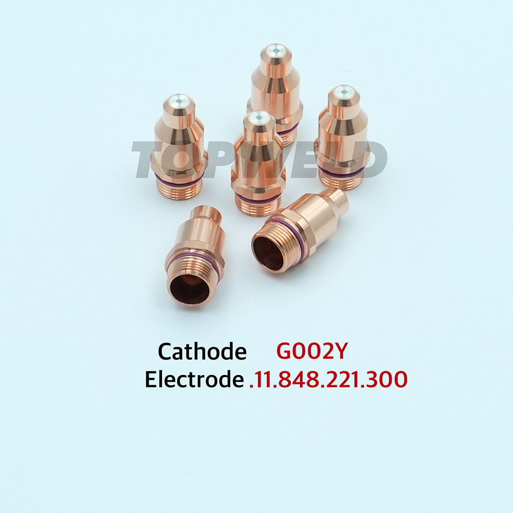 Durable G002y Silver Electrode for Kjellberg Plasma Consumables with Ref. 11.848.221.300
