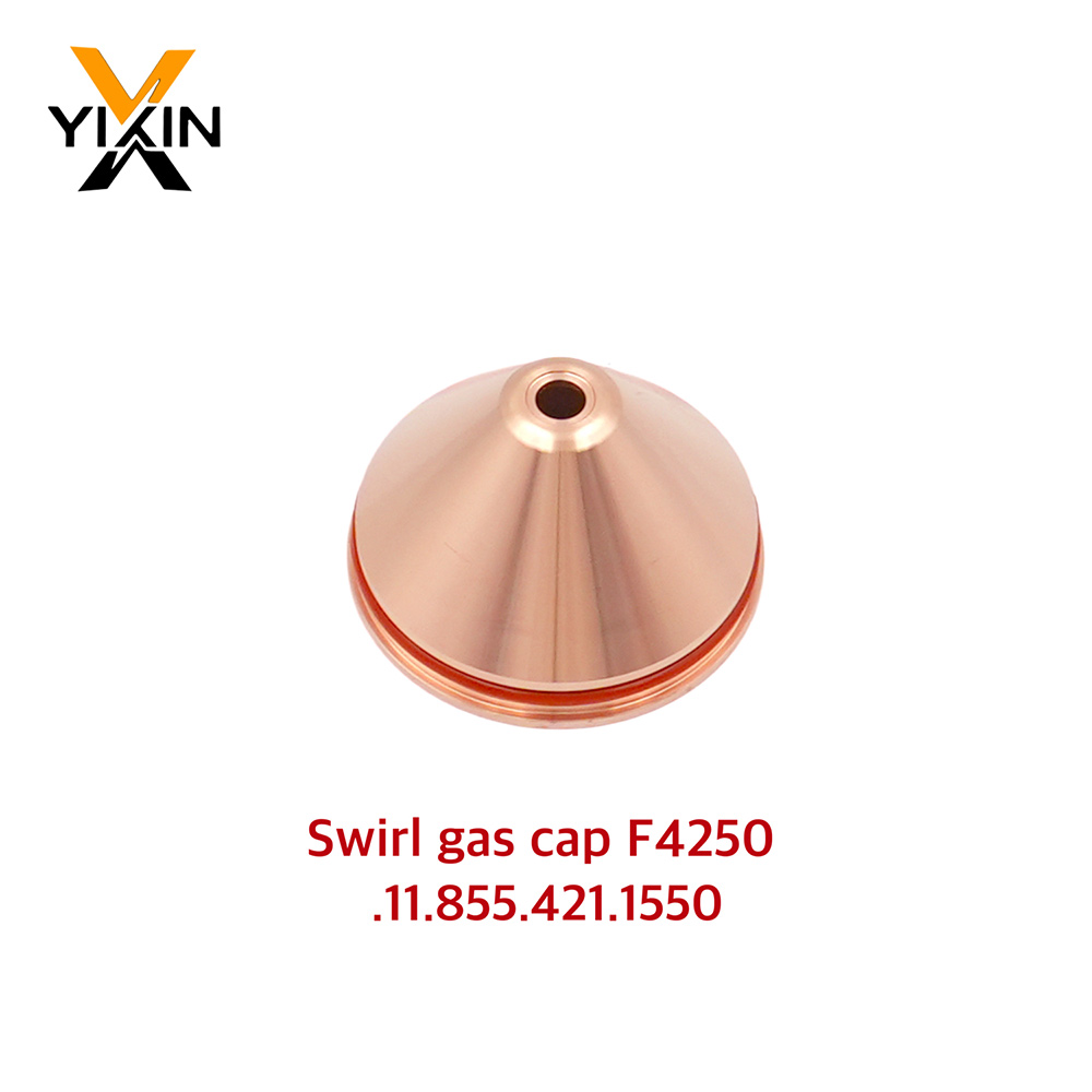 F4250 Swirl Gas Cap 11.855.421.1550 for Kjellberg Smart Focus Plasma Cutting Torch Consumables 300-400A Shield