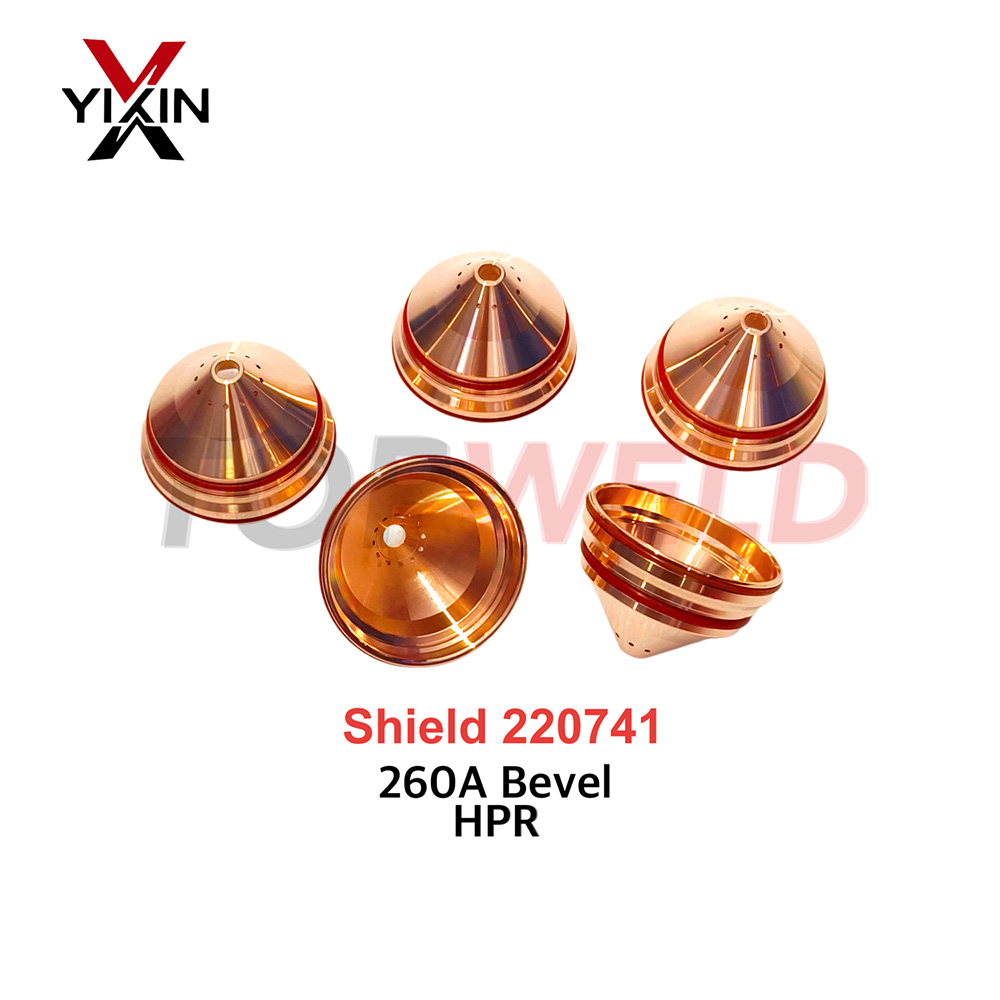 Plasma Cutting Torch Consumables Shield 220741 for Hpr 400xd Steel/Stainless Steel