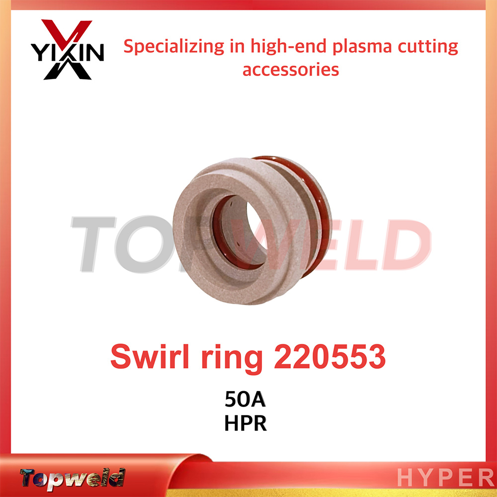 img of Plasma Cutter Consumables 220553 Swirl Ring for Hpr Plasma Cutting Torch Parts