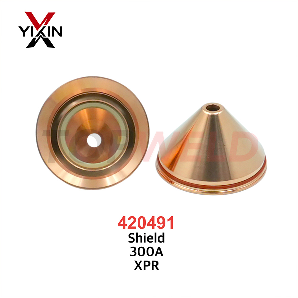 Top-Grade 420491 Shield Assembly 300 AMPS Mild Steel for Xpr Plasma Cutting Consumables