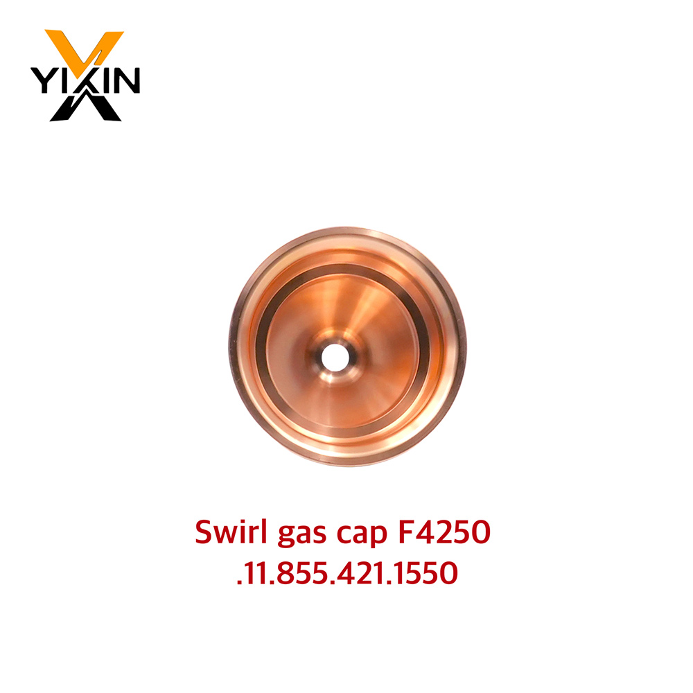 F4250 Swirl Gas Cap 11.855.421.1550 for Kjellberg Smart Focus Plasma Cutting Torch Consumables 300-400A Shield