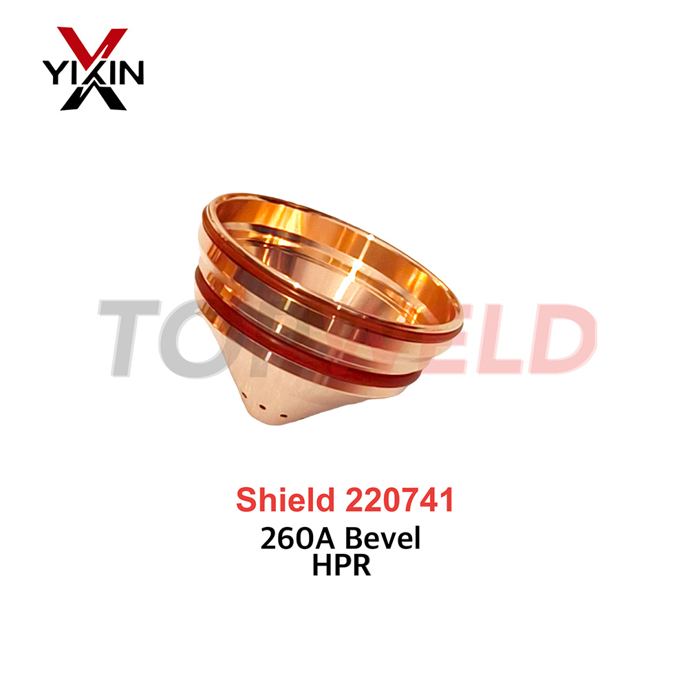 Plasma Cutting Torch Consumables Shield 220741 for Hpr 400xd Steel/Stainless Steel
