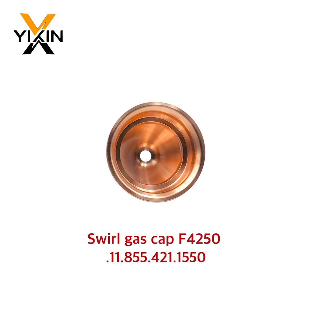 F4250 Swirl Gas Cap 11.855.421.1550 for Kjellberg Smart Focus Plasma Cutting Torch Consumables 300-400A Shield