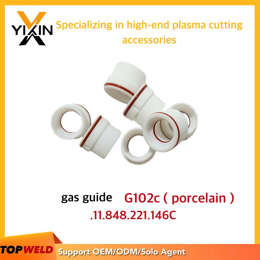 img of Ceramic Swirl Ring G121c G101c G102c Gas Guide. 11.848.421.145 for Kjellberg Plasma Cutting Torch Consumables