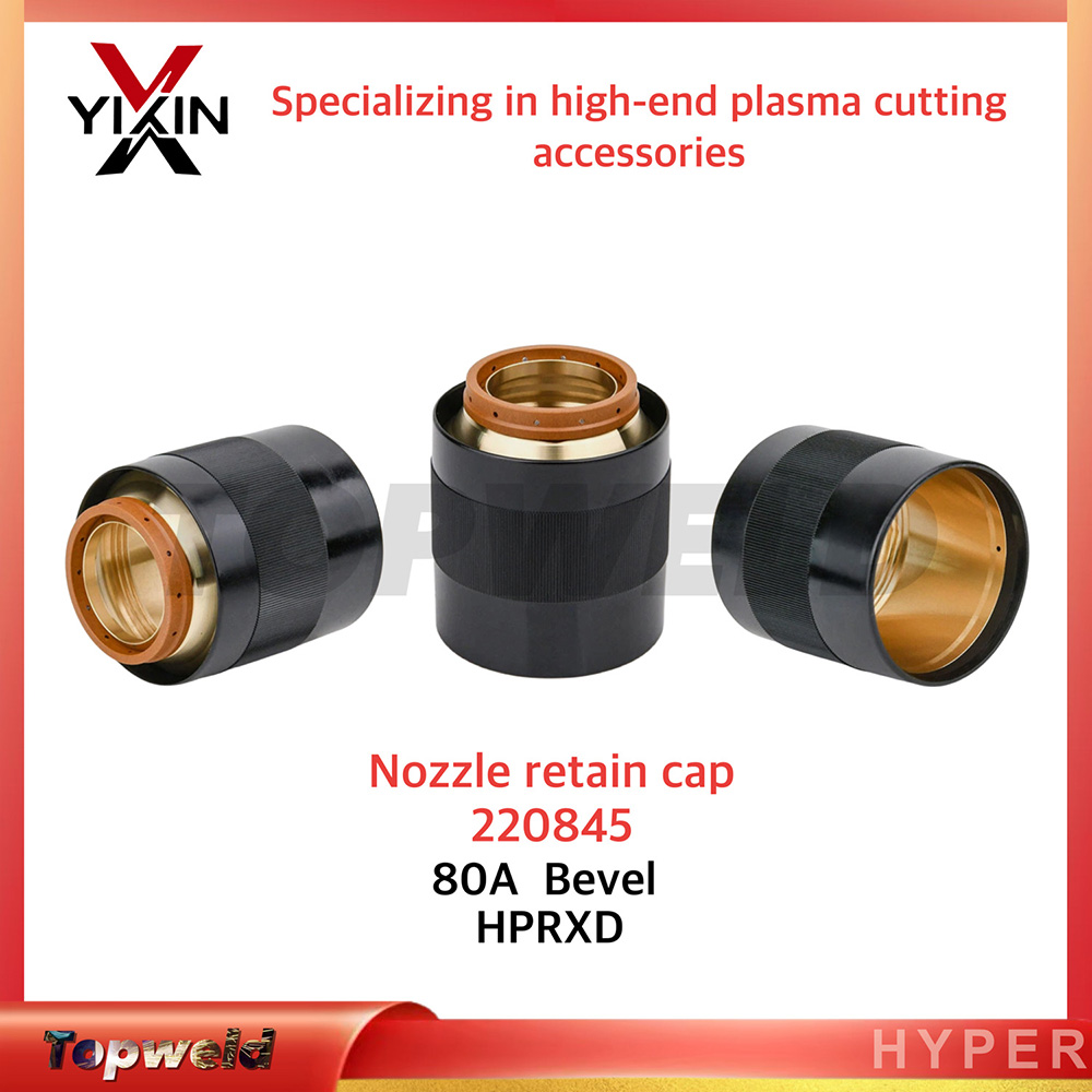 Factory Supply 220845 Nozzle Retaining Cap 80A Bevel for Hpr130 Hpr260