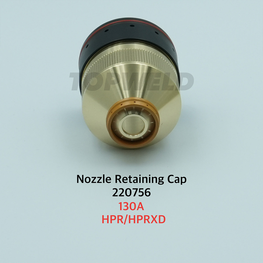 High-Quality 220756 Nozzle Retain Cap Hpr400 130A Ms Clockwise Fits for Hpr Plasma Cutting Machine Consumables
