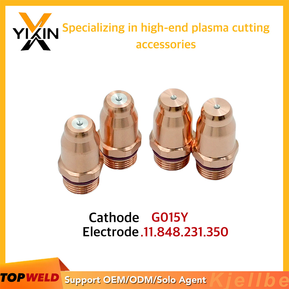 img of Topweld Electrode G015y Kathode. 11.848.231.350 for Kjellberg Plasma Cutting Torch Consumables