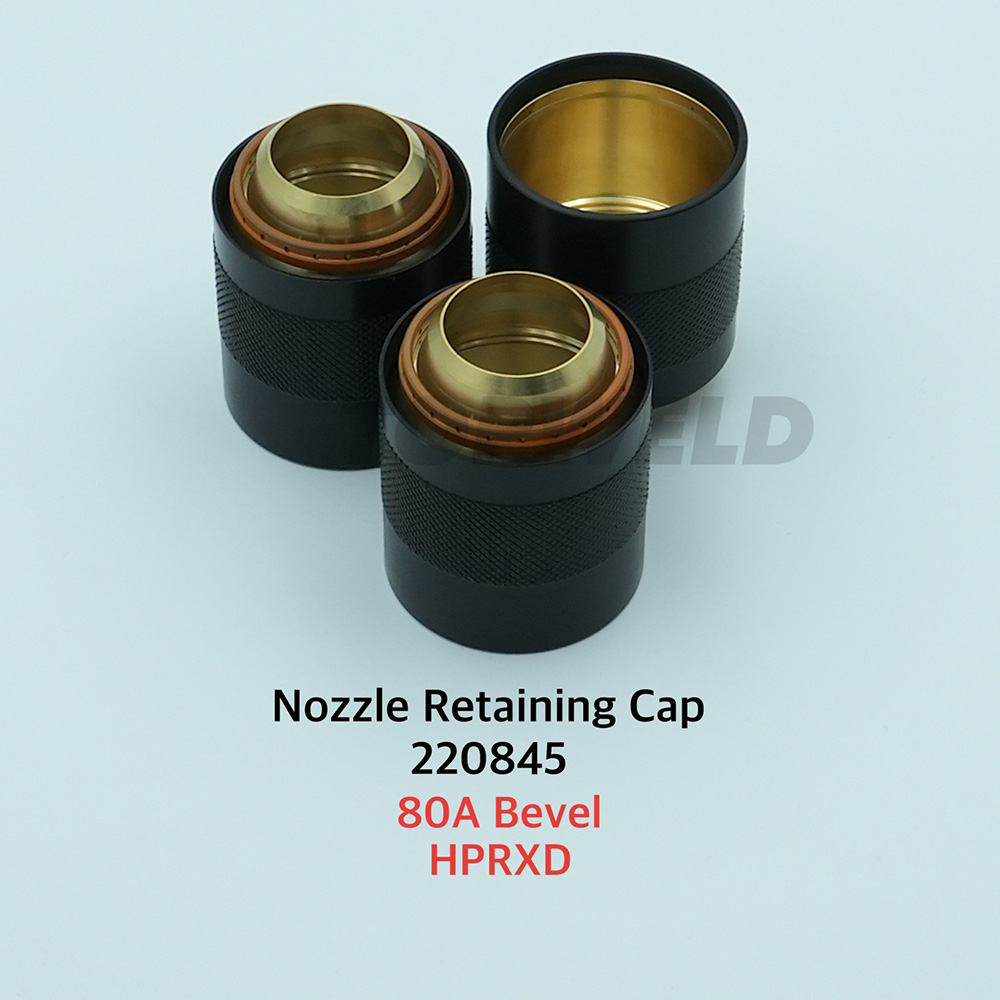 Factory Supply 220845 Nozzle Retaining Cap 80A Bevel for Hpr130 Hpr260