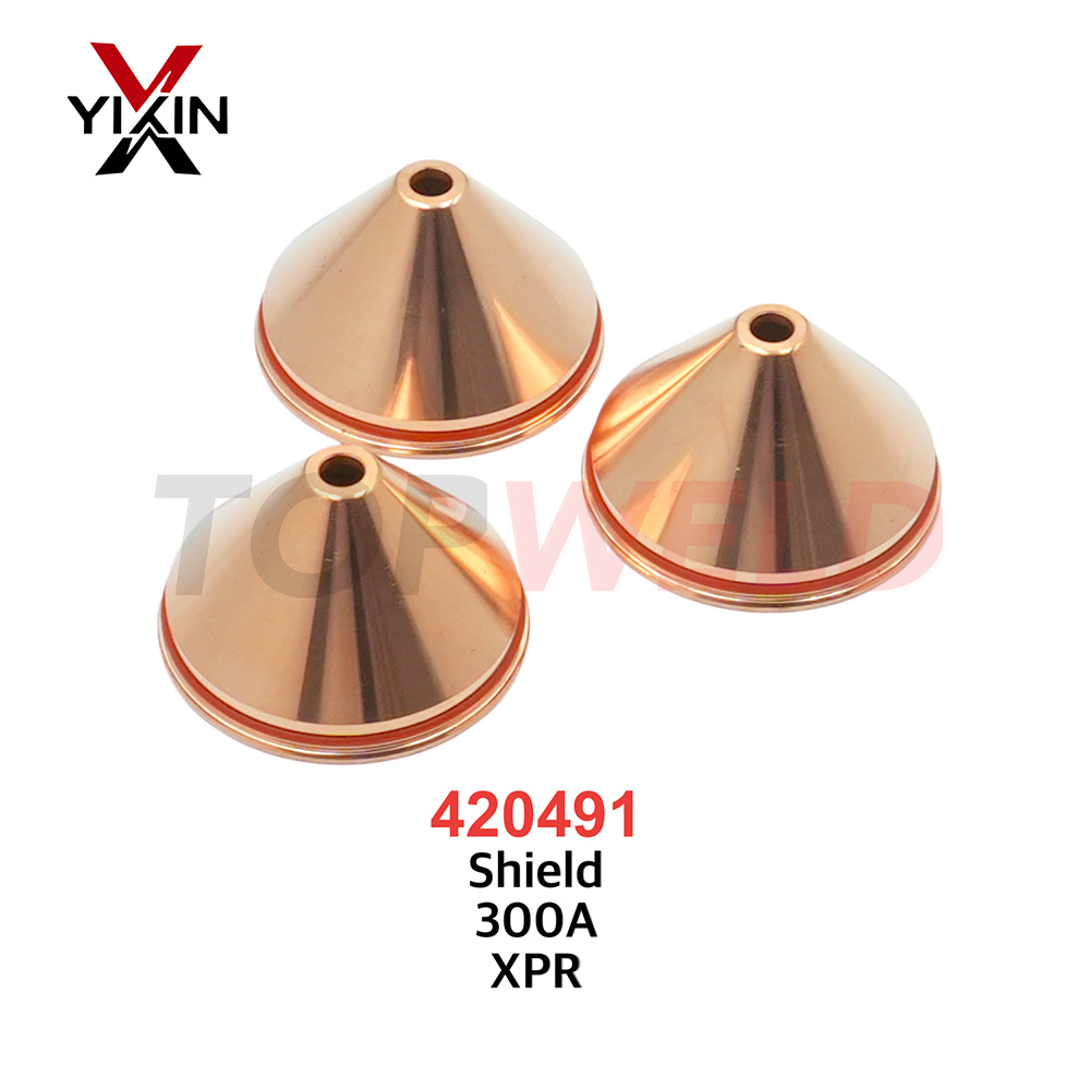 Top-Grade 420491 Shield Assembly 300 AMPS Mild Steel for Xpr Plasma Cutting Consumables