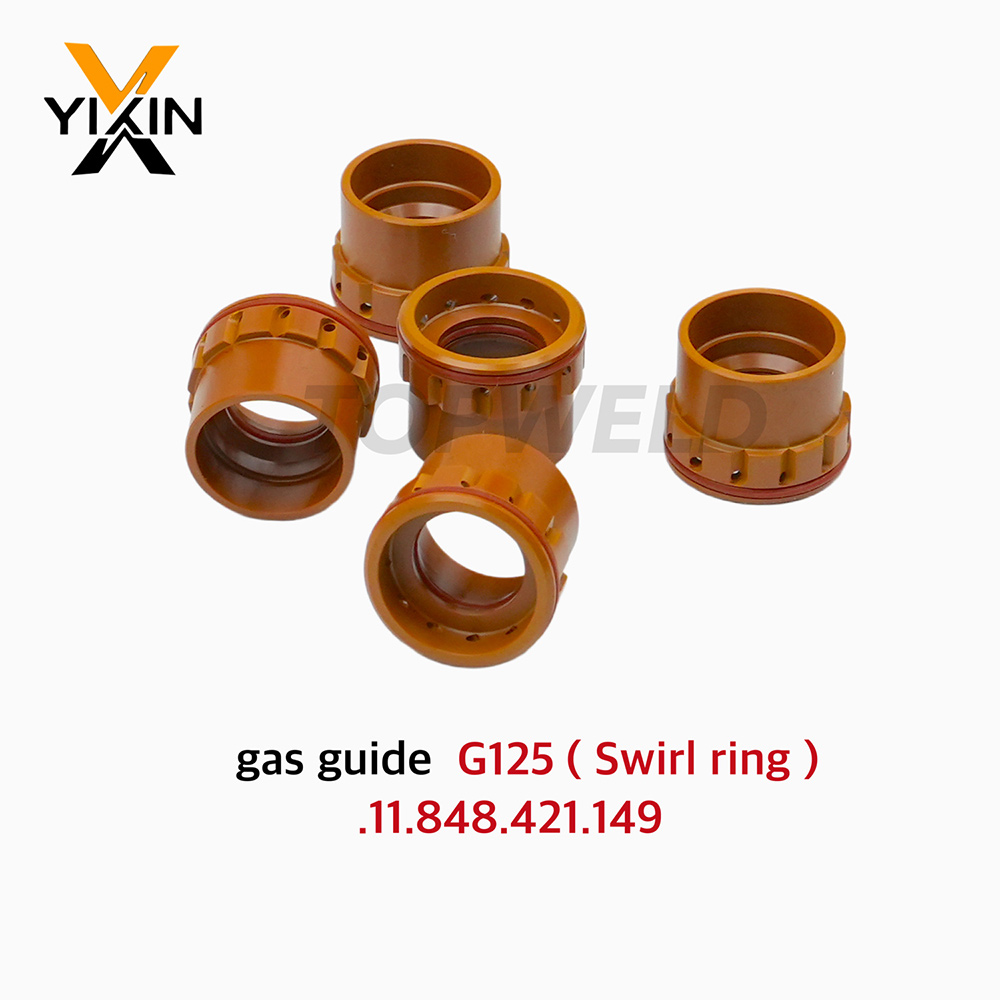 Topweld Gas Guide G125 Swirl Ring. 11.848.421.149 for Kjellberg Plasma Cutting Torch Consumables