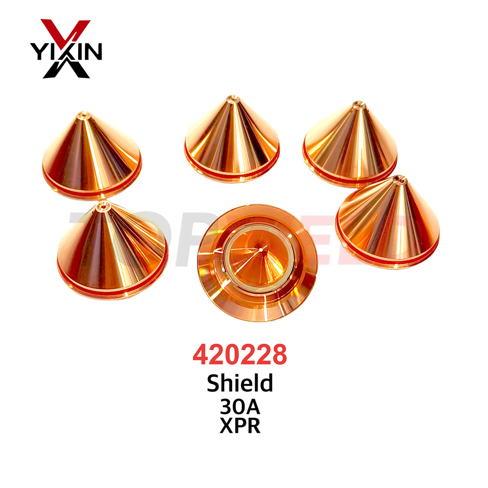 Top-Grade 420228 Shield for Xpr 30AMPS Mild Steel Plasma Consumables