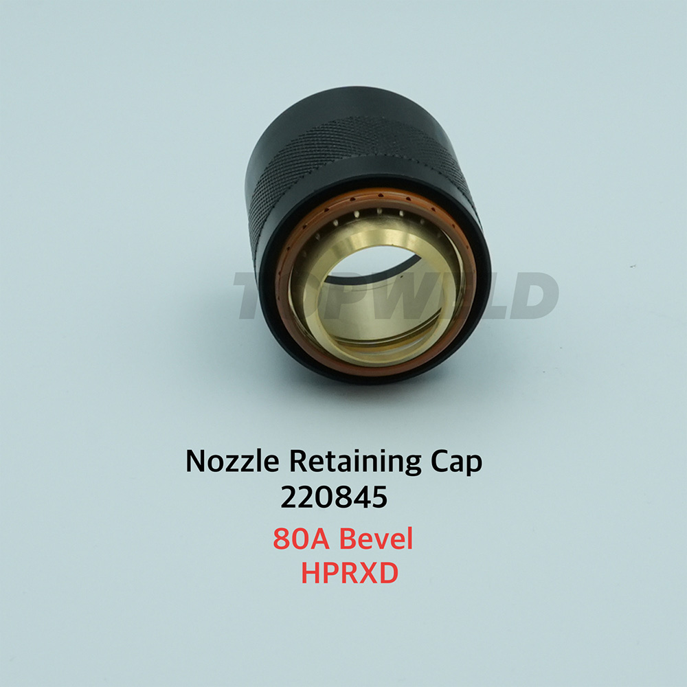 Factory Supply 220845 Nozzle Retaining Cap 80A Bevel for Hpr130 Hpr260