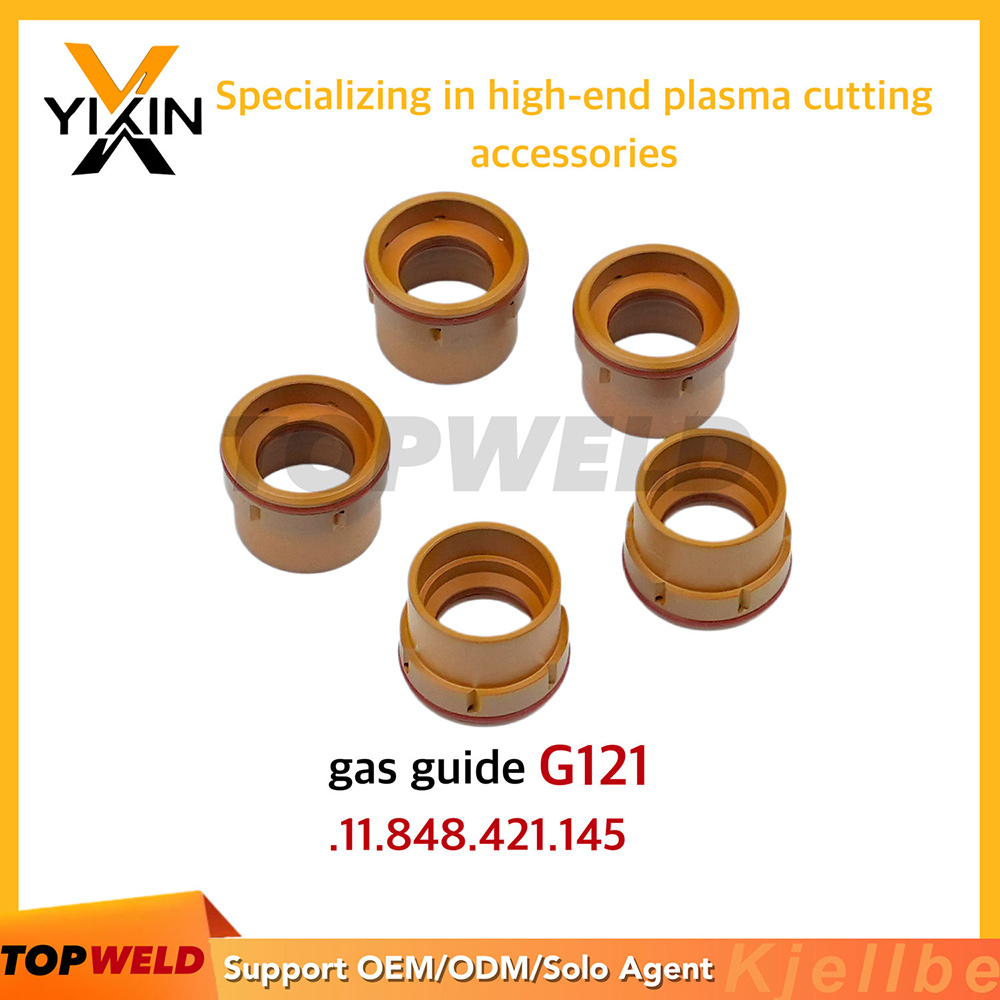 img of Gas Guide G121 Swirl Ring. 11.848.421.145 for Kjellberg Plasma Cutting Torch Consumables