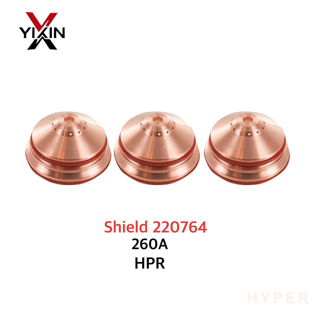 Top Quality Plasma Cutter 220764 Shield Cap 260A for Hpr800/400/260/130xd Plasma Torch Consumables