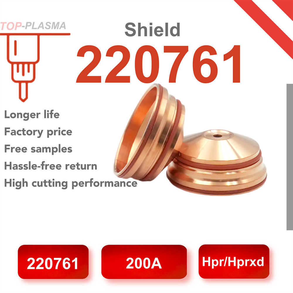 Shield 200A 220761 Suitable for Hpr Series Plasma Cutting Torch Consumables