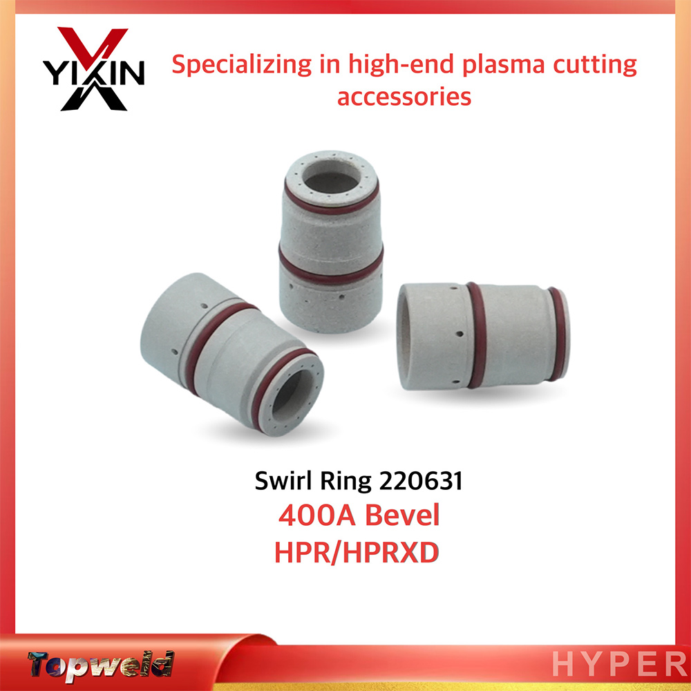 img of 220631 Plasma Cutting Swirl Ring 400A Bevel for Hypertherm Hpr Series