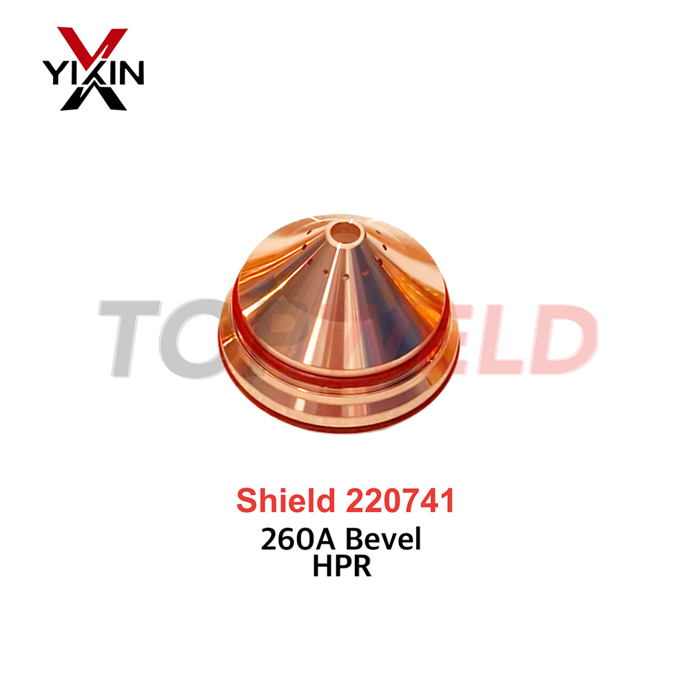 Plasma Cutting Torch Consumables Shield 220741 for Hpr 400xd Steel/Stainless Steel