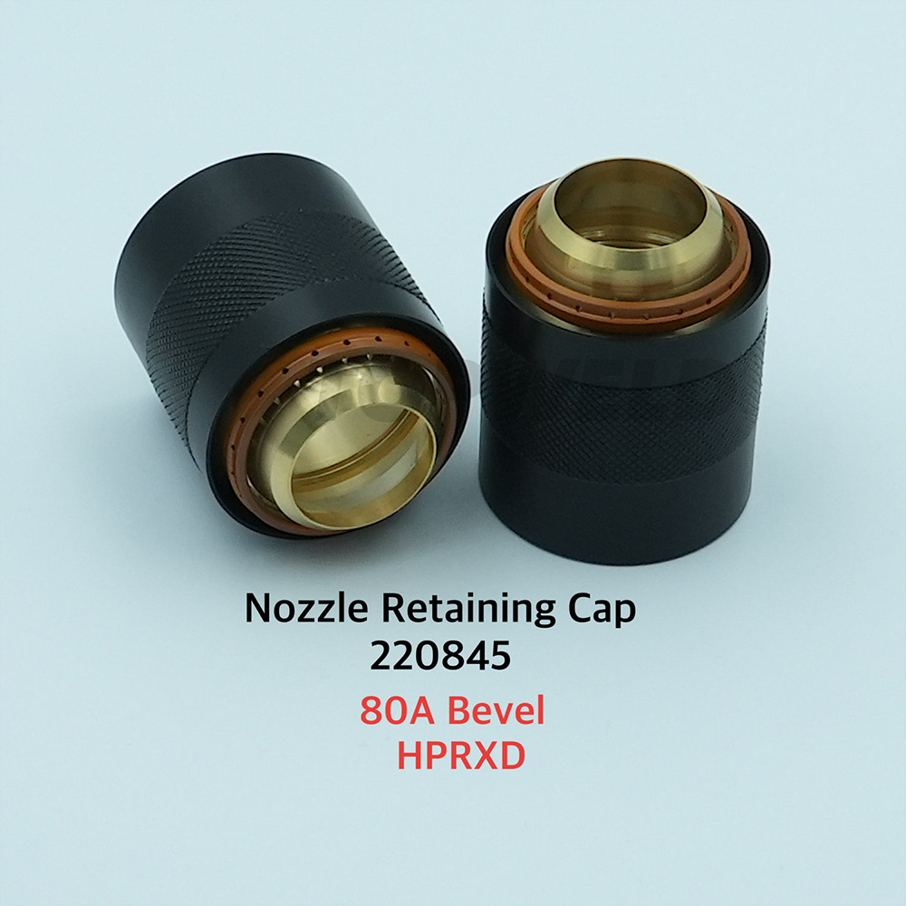 Factory Supply 220845 Nozzle Retaining Cap 80A Bevel for Hpr130 Hpr260