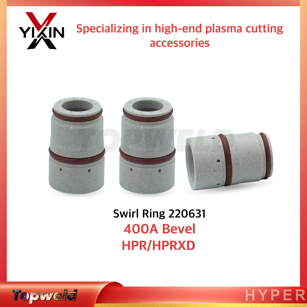 220631 Plasma Cutting Swirl Ring 400A Bevel for Hypertherm Hpr Series