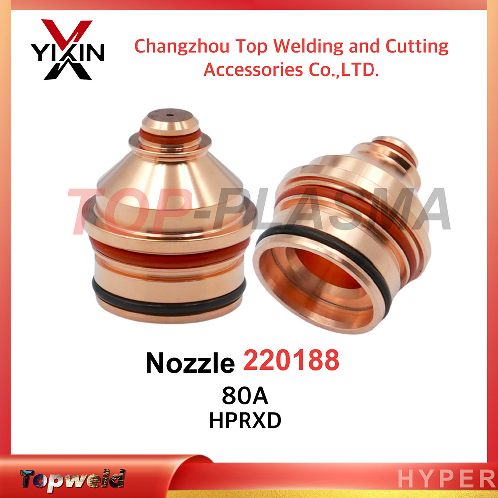 80 AMP 220188 Nozzle and Tips for CNC Plasma Cutting
